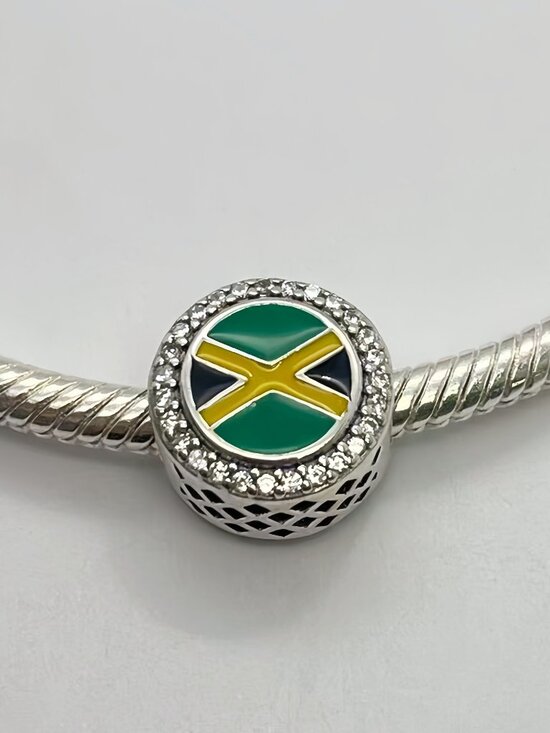 Pandora Jewelry - Pandora Jamaica Flag Charm S925 Sterling Silver